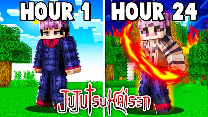 I Survived 24 Hours As SUKUNA In Jujutsu Kaisen Minecraft...