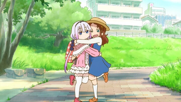 Kanna & Riko Cute Moments in Kobayashi san Chi no Maid Dragon S Episode 6
