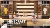 ⚒️[Minecraft Tutorial] : How to make an Office | Minecraft Office Design
