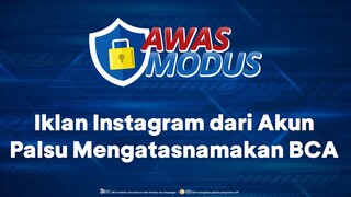 #AwasModus - Iklan Instagram dari Akun Palsu BCA