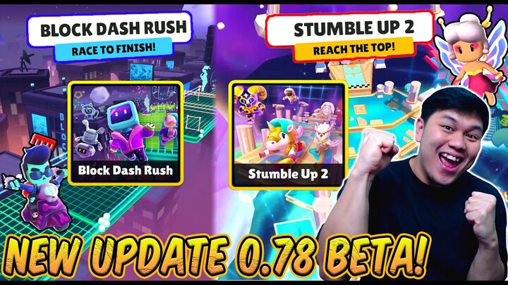 NEW BIG UPDATE 0.78 BETA! ADA 2 MAP BARU BLOCK DASH VERSI RACE DAN STUMBLE UP 2 - Stumble Guys