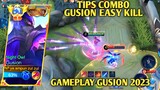 TIPS COMBO GUSION EASY KILL, GAMEPLAY GUSION, MOBILE LEGENDS