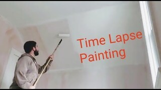 TIME LAPSE Prime & Painting bedroom