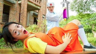 PREGNANCY BATTLE | Potty Man Nerf Guns Fight Squid Game Group ZOMBIE CREATION | Beautiful Girl Nerf