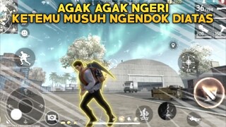 Agak2 Ngeri Ketemu Musuh Ngendok di Atas.. Tapi Untungnya Bisa Ku Lawan - Free Fire Gameplay