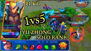 Yu Zhong Try In Original Server Solo Rank - Mobile Legends Bang Bang