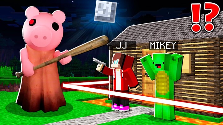 CURSED PIGGY vs SUPER Secure Mikey and JJ House at 3am ! - in Minecraft Maizen