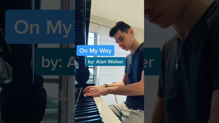 “ON MY WAY” BY ALAN WALKER ON PIANO 🔥🎹 #shorts