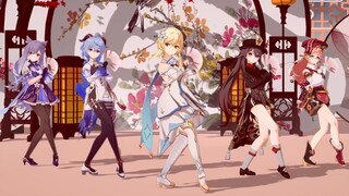 [MMD.3D]Lima Gadis Genshin Impact Menari Bersama