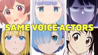 Aharen-san wa Hakarenai All Characters Japanese Dub Voice Actors Seiyuu Same Anime Characters