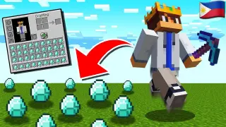Minecraft, But JUMPING Multiplies your INVENTORY... (Tagalog)