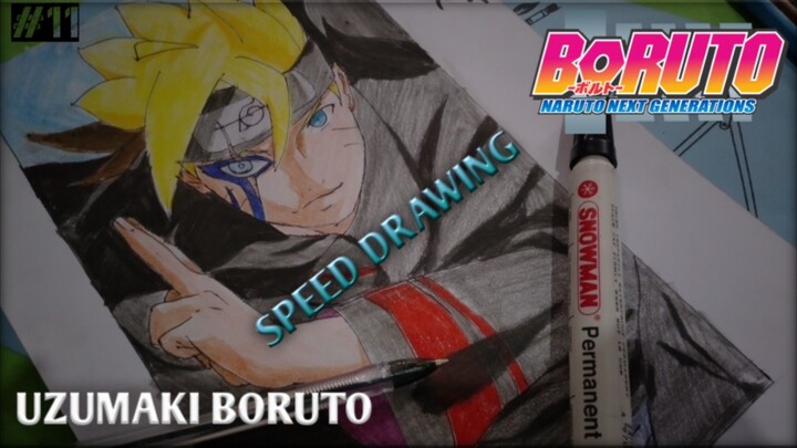 menggambar UZUMAKI BORUTO🌀🔥🔥