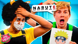 SOLETRE NARUTO UZUMAKI OU LEVE TORTA NA CARA !!! | Desafio SOLETRANDO no Gato Galactico