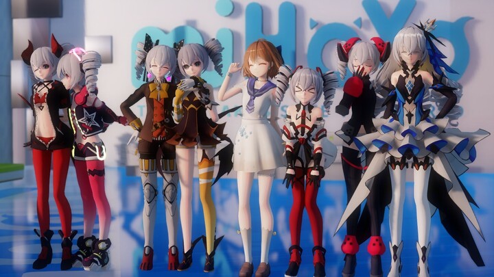 [hanser×Bronya and others] In order to save Mihoyo, Bronya and her mother formed a girl group and de