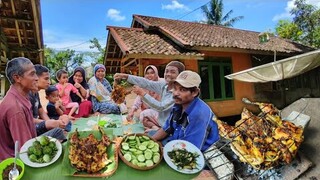 NIKMAT Kacida,. BOTRAM Ngariung Ayam BAKAR Kampung, BAKAKAK, Masak LIWETAN Khas Sunda, Ahh.. Mantap