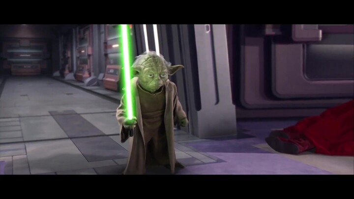 Star Wars Yoda VS Emperor Sith [60FPS | 4K Visual Enjoyment
