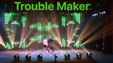 Two boys from Beigao High School danced to Trouble Maker
