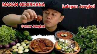 MUKBANG LALAPAN MENTAH JENGKOL MUDA IKAN ASIN GABUS SEMUR  JENGKOL SAMBAL TERASI #asmr #mukbang