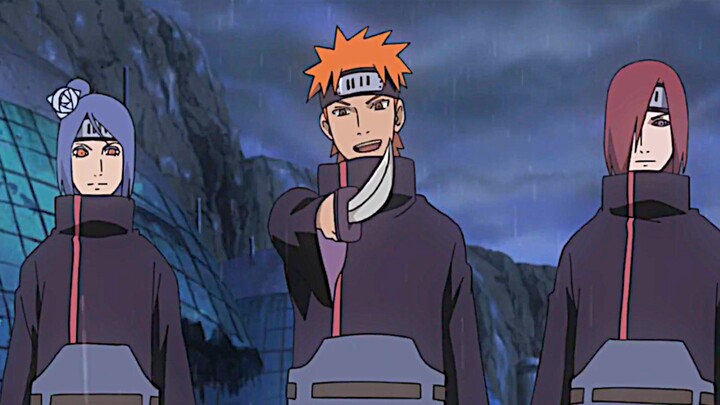 Yahiko, Nagato, and Konan founded the Akatsuki organization