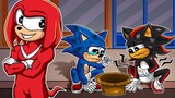 Poor Baby Sonic Is So Sad With Knuckles -  Sonic Animation  | Crew Paz