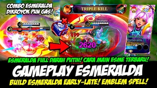 CARA MAIN ESMERALDA FULL DARAH PUTIH + BUILD ESMERALDA TERSAKIT 2024❗GAMEPLAY ESMERALDA TOP GLOBAL