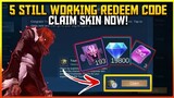 5 STILL WORKING REDEEM CODE!   CLAIM SKIN NOW BEFORE EXPIRE  - MOBILE LEGENDS BANG BANG