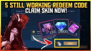 5 STILL WORKING REDEEM CODE!   CLAIM SKIN NOW BEFORE EXPIRE  - MOBILE LEGENDS BANG BANG