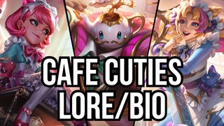 Bio/Lore Of All Cafe Cuties Skins Gwen, Bard, Soraka, Annie, Sivir, Vladimir