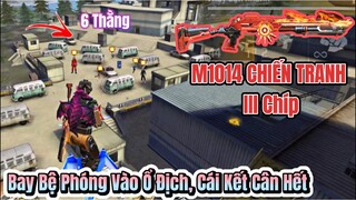 [Free Fire] M1014 CHIẾN TRANH 3 CHÍP, Bay Bệ Phóng Vào Ổ Địch ĐKHANG Clear 6 Thằng Toàn HetShot !