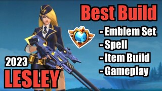 LESLEY BEST BUILD 2023 | TOP 1 GLOBAL LESLEY BUILD | LESLEY - MOBILE LEGENDS | MLBB