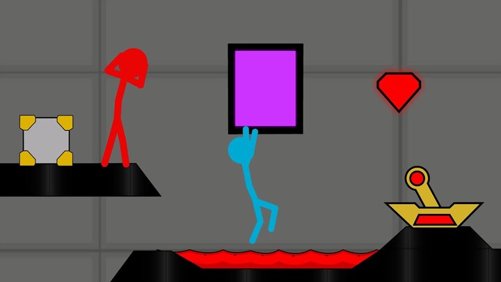 Watergirl and Fireboy , Stickman Animation - (Part 5 Escape Plan)