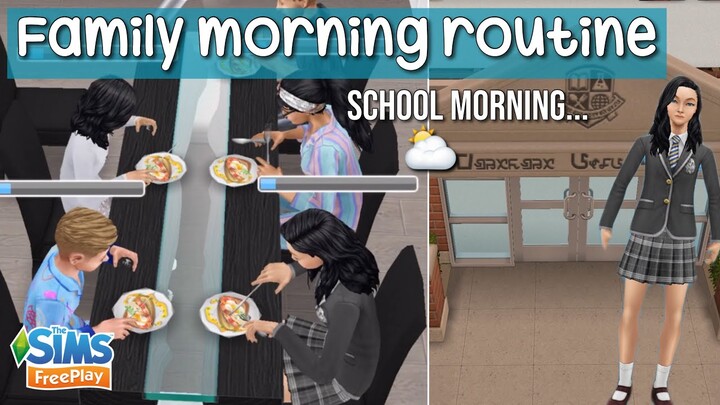 FAMILY MORNING ROUTINE - school morning!🏫 ||
