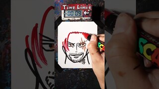 How to Draw SHANKS in 40 Seconds