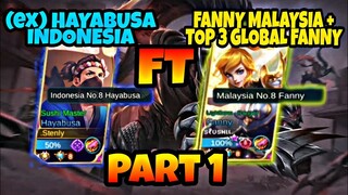 Stenly Hayabusa(ex Top Indo) Ft Fanny No 8 Malaysia ! Part 1 Mobile Legends !