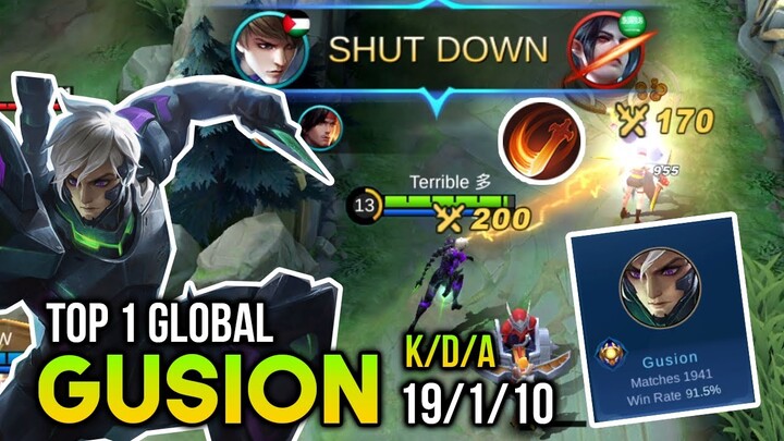 91.5% Win Rate! Execute is Real - Gusion Top 1 Global Gameplay - [Mobile Legends]