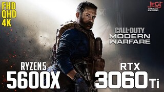 Call of Duty: Modern Warfare 2019 on Ryzen 5 5600x + RTX 3060Ti 1080p, 1440p, 2160p benchmarks!