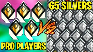 Radiant PRO PLAYERS VS 65 Silvers! - VALORANT