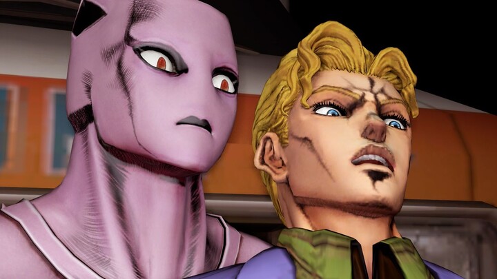 Yoshikage Kira gemetar maju mundur