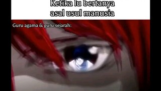 ketika lu bertanya asal usul manusia 🗿