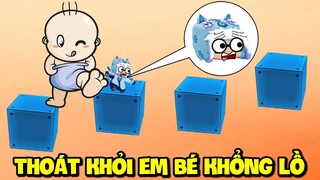 MEOWPEO THỬ THÁCH PARKOUR THOÁT KHỎI NGÔI NHÀ CỦA EM BÉ KHÔNG LỒ TRONG MINI WORLD MINI GAME