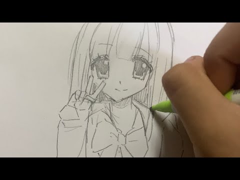 How to draw: Anime School Girl | easy drawing tutorial | drawing ...