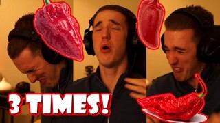 TOO SPICY for ELLUM (Ghost Pepper Challenge! - Highlights of All 3)