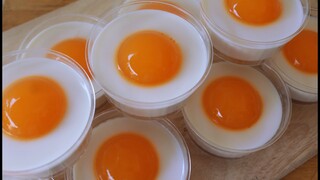 วุ้นไข่ดาว Fried Egg Pudding l ครัวป้ามารายห์