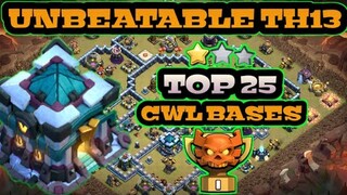 NEW TH13 WAR BASES + LINK | NEW TOP 25 CWL BASES | CLASH OF CLANS