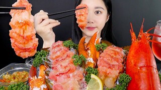 [ONHWA] 龙虾刺身🦞 咀嚼音!  *生龙虾