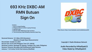 693 KHz DXBC RMN Butuan Sign On