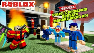 POLISI DAN PEMADAM BERSATU MENOLONG WARGA BROOKHAVEN - ROBLOX BROOKHAVEN