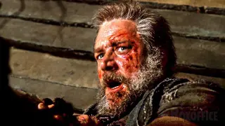 Russell Crowe defends his family from the brutal Pagan King | Noah | CLIP