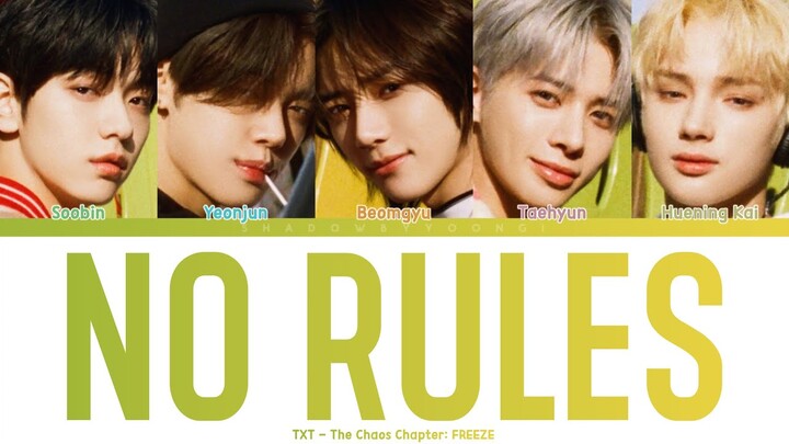 TXT - 'NO RULES' (Color Coded Lyrics) | ShadowByYoongi