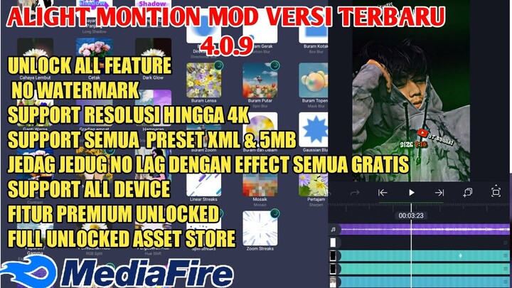 DWONLOAD ALIGHT MONTION || VERSI 4.0.9 TERBARU || SUPPORT ALL PRESET & DEVICE